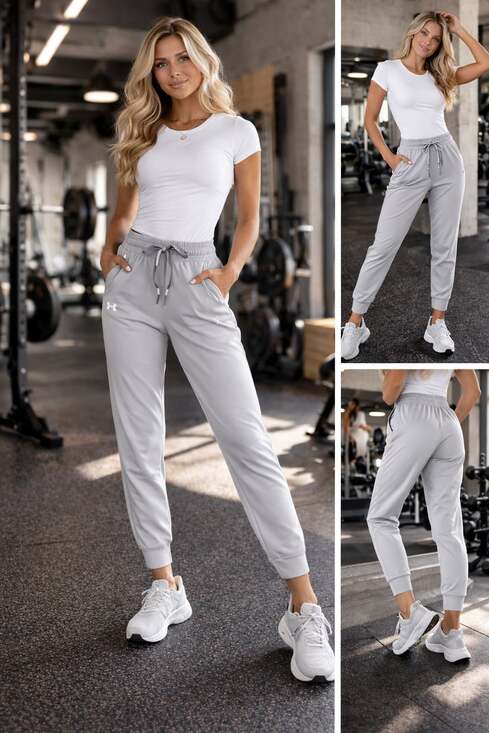 Under Armour Pants - Under Armour HeatGear Armor Sport Jogger Pants Halo Gray XS